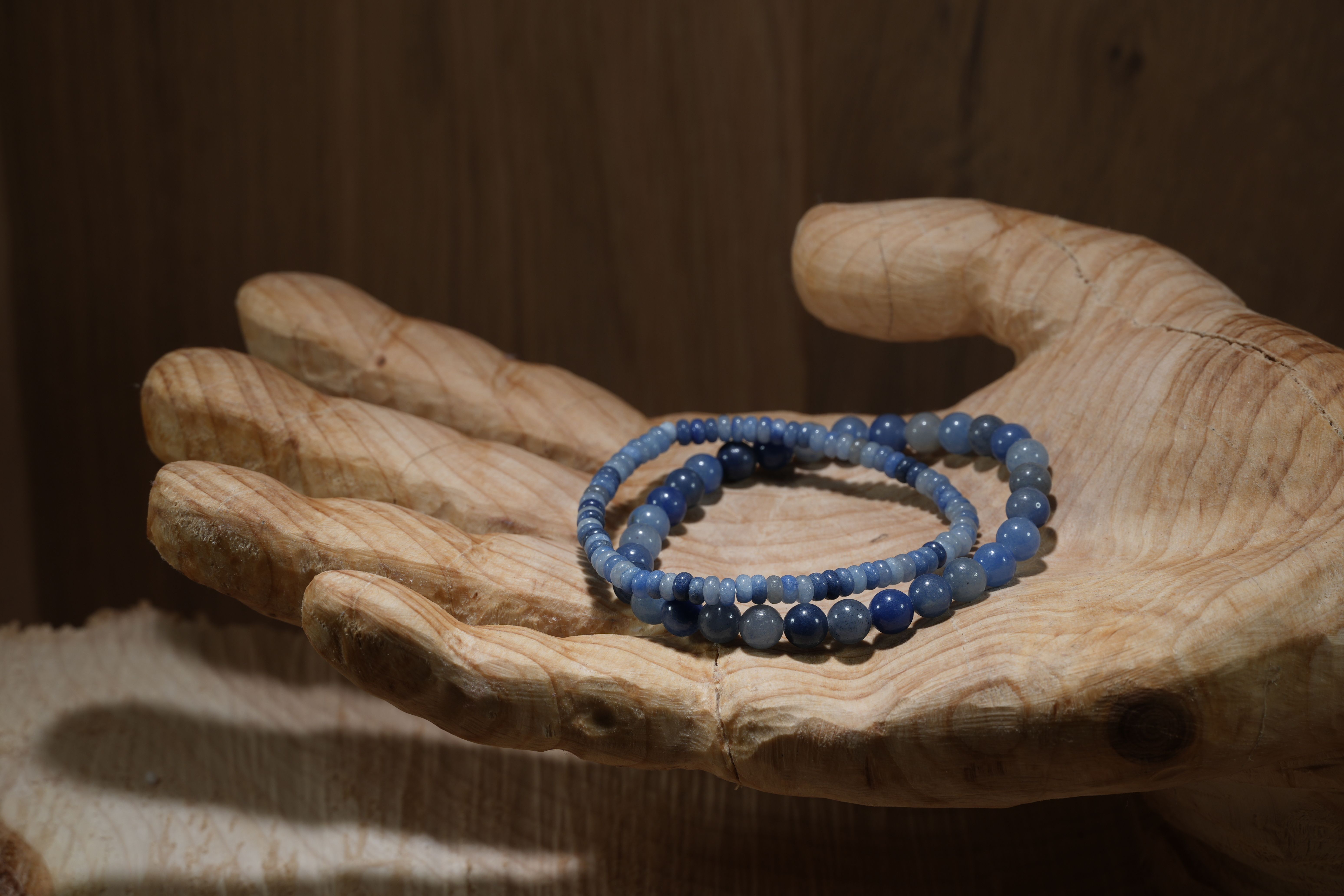 Blue quartz, bracelets
