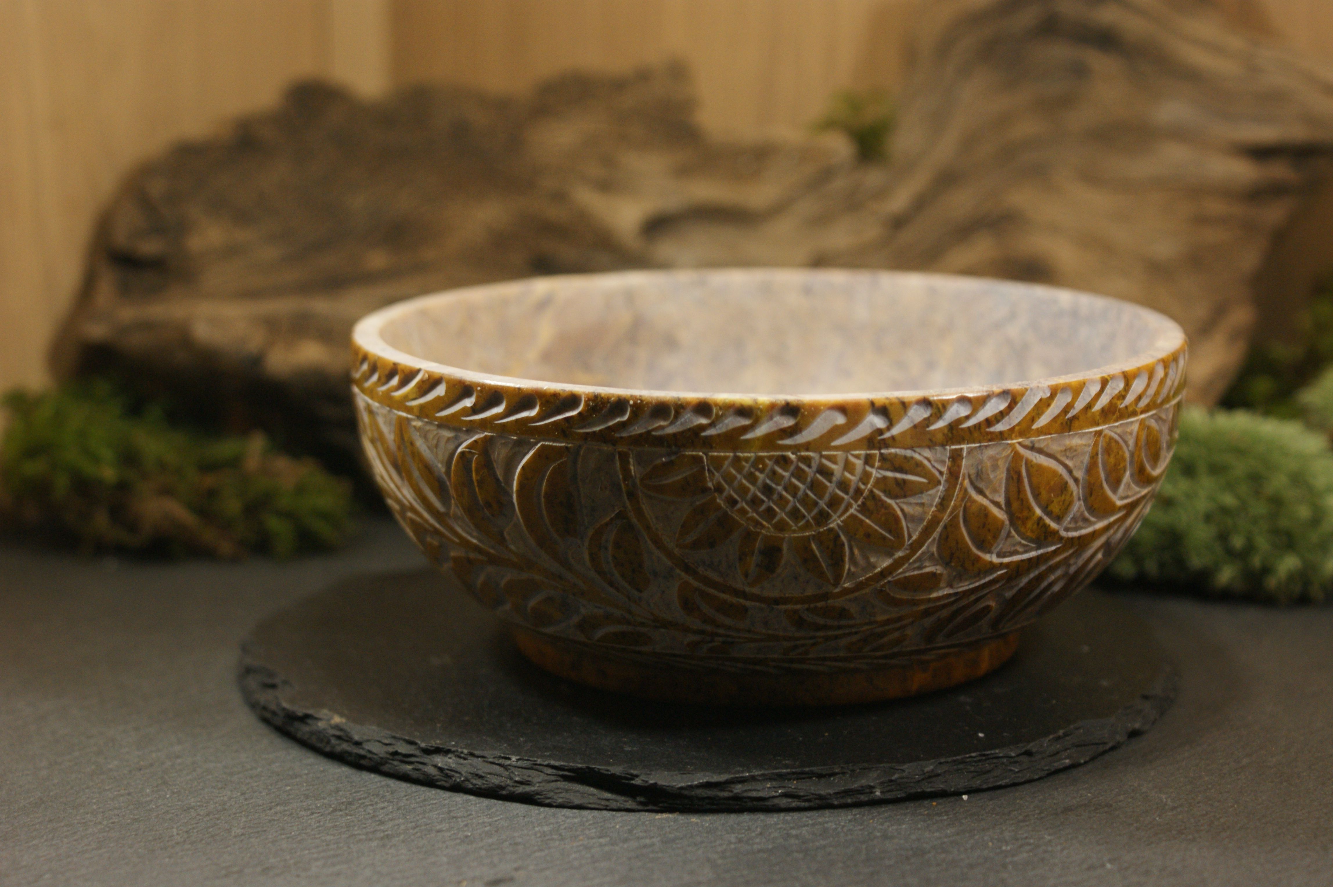 Soapstone incense bowl