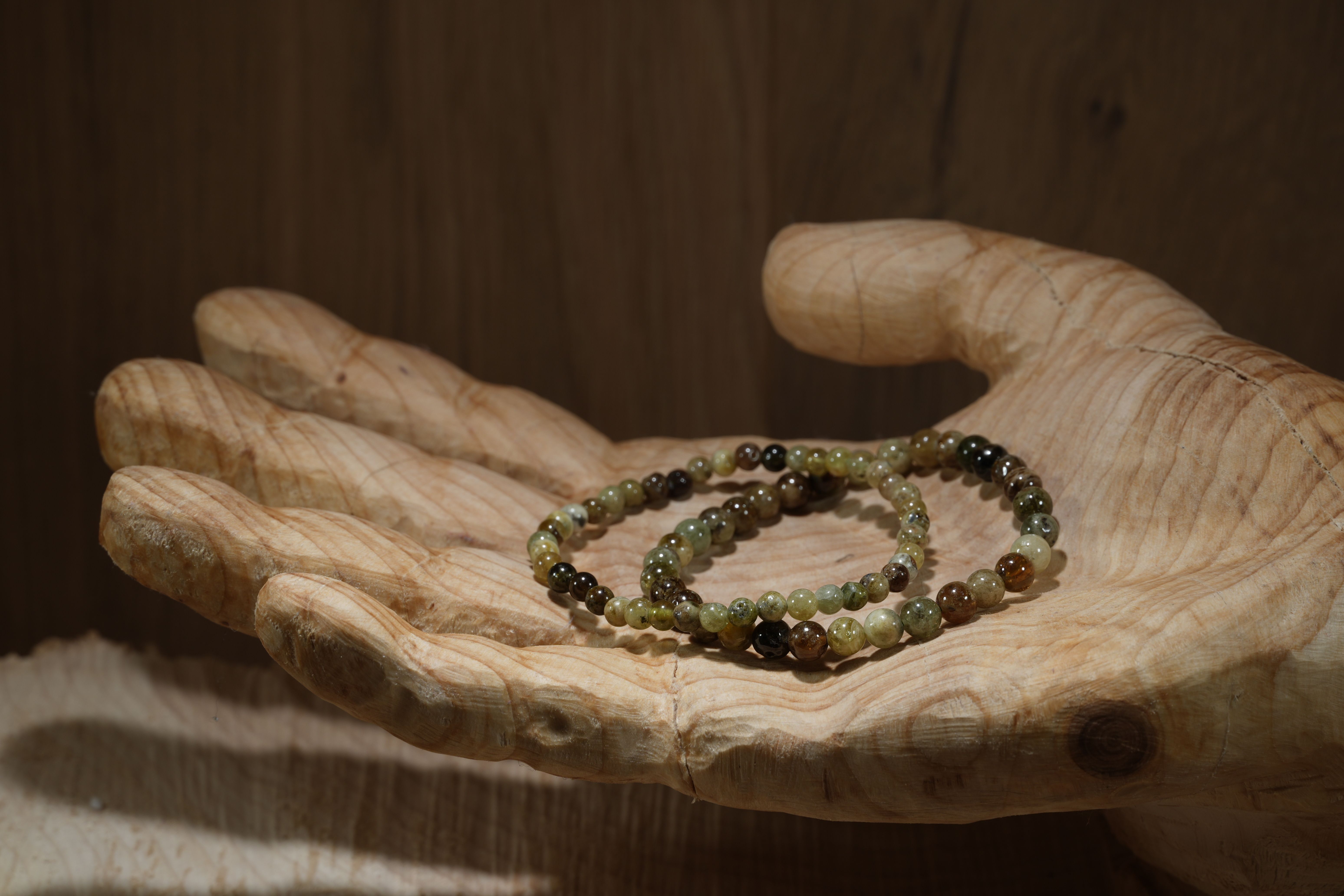 Grossular garnet, bracelets