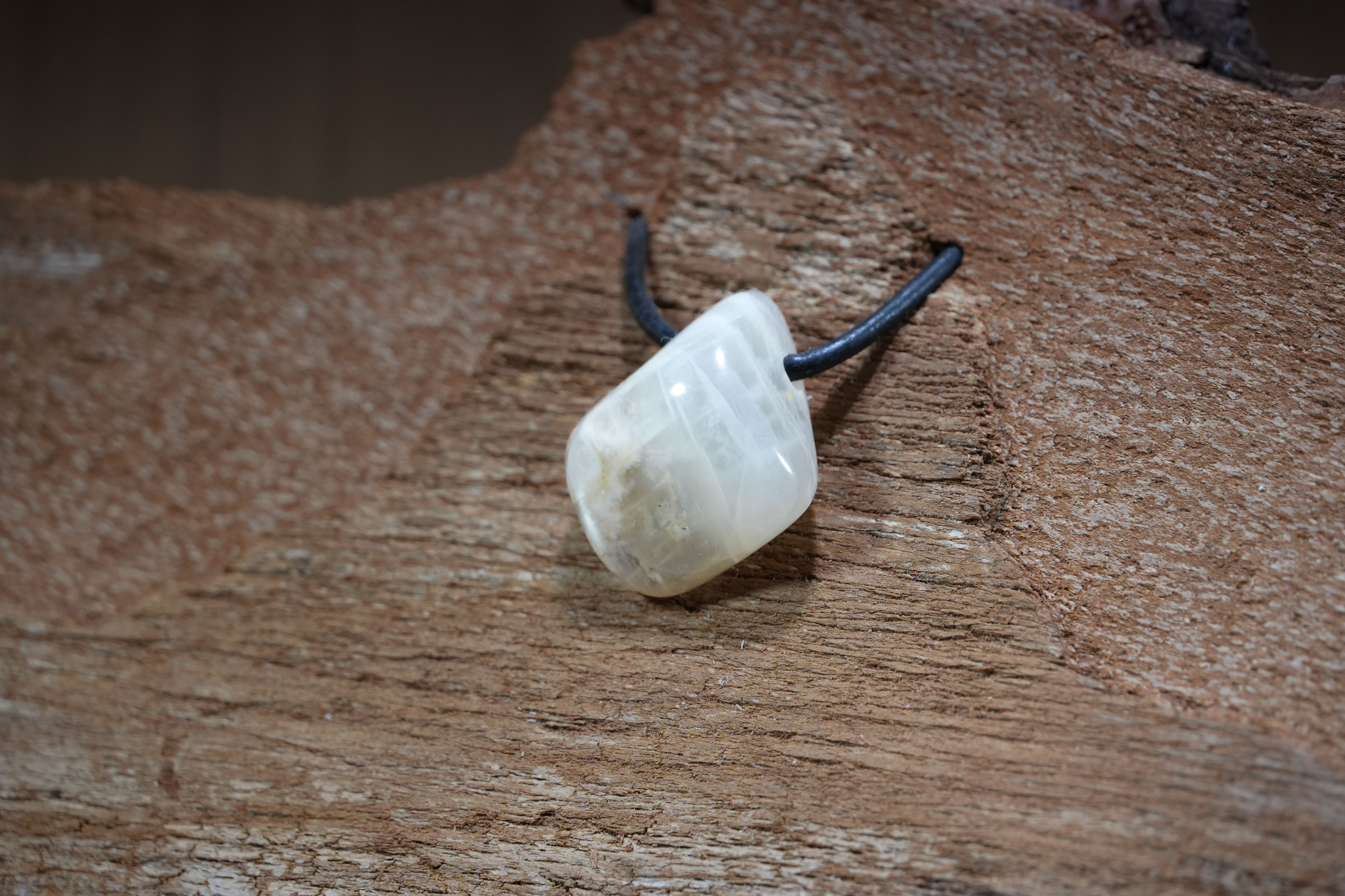 Moonstone, Drilled · No. 1, 2.5 × 2.9 cm