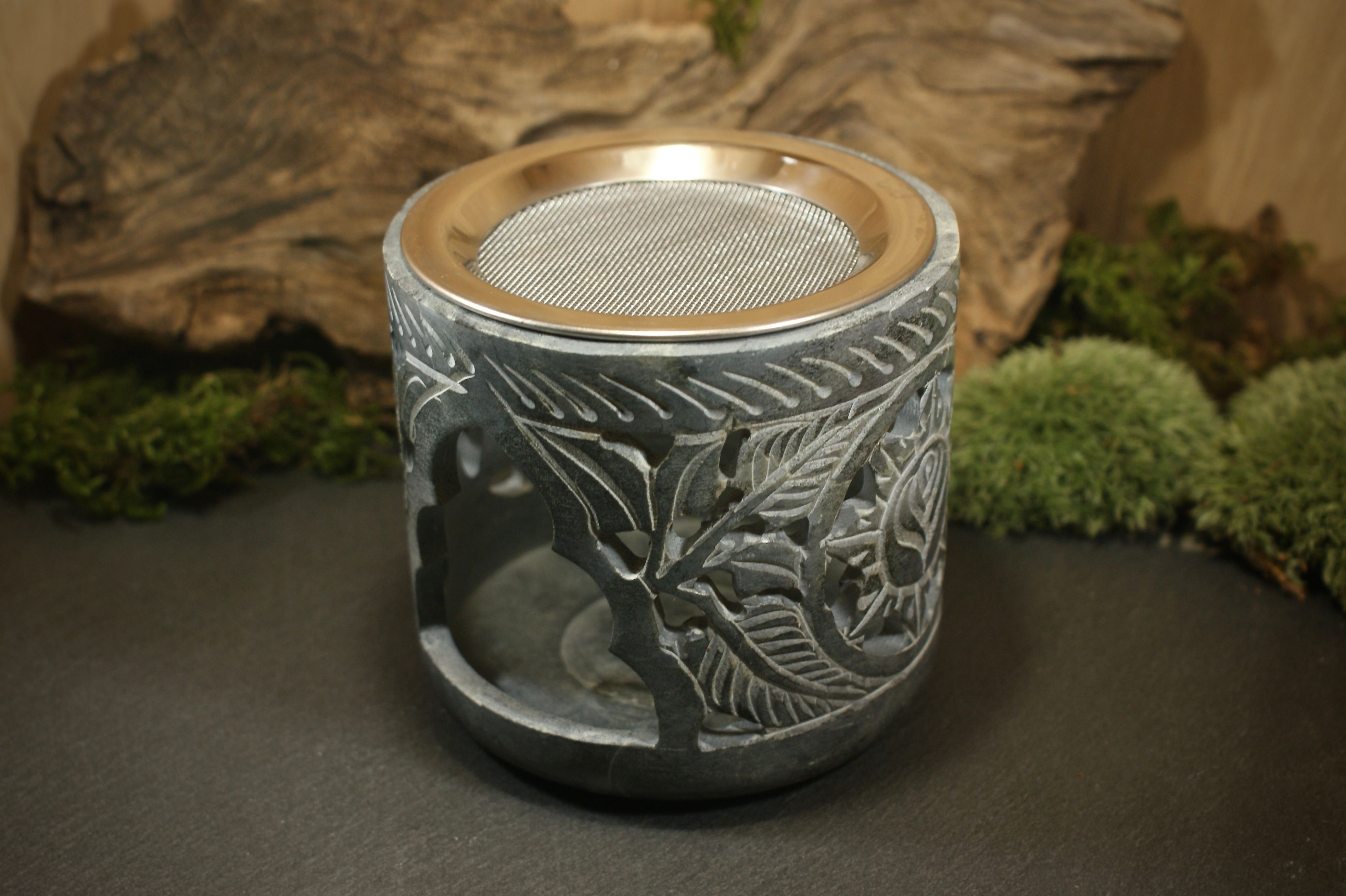 Leaf & flower tealight burner