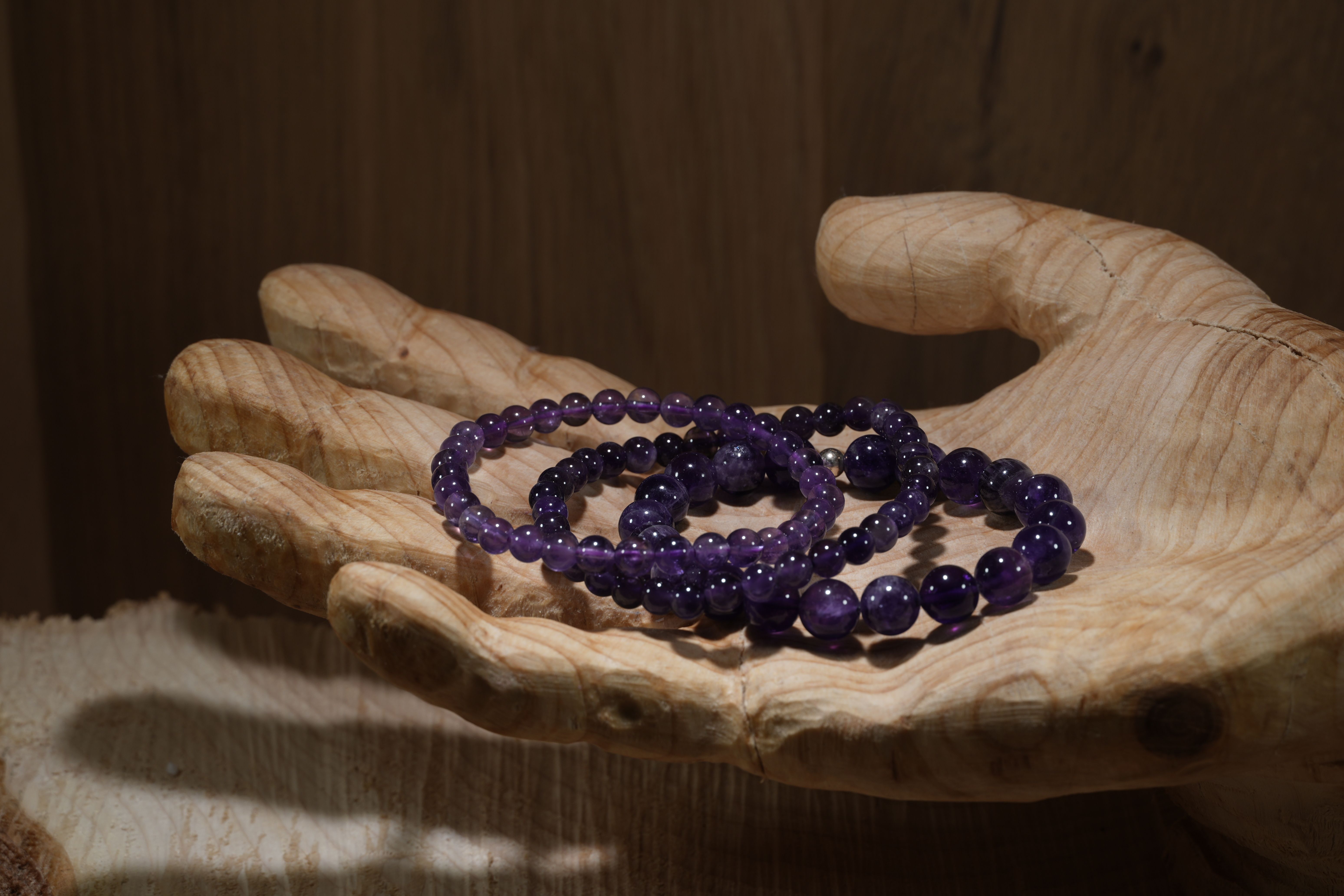 Amethyst, bracelets