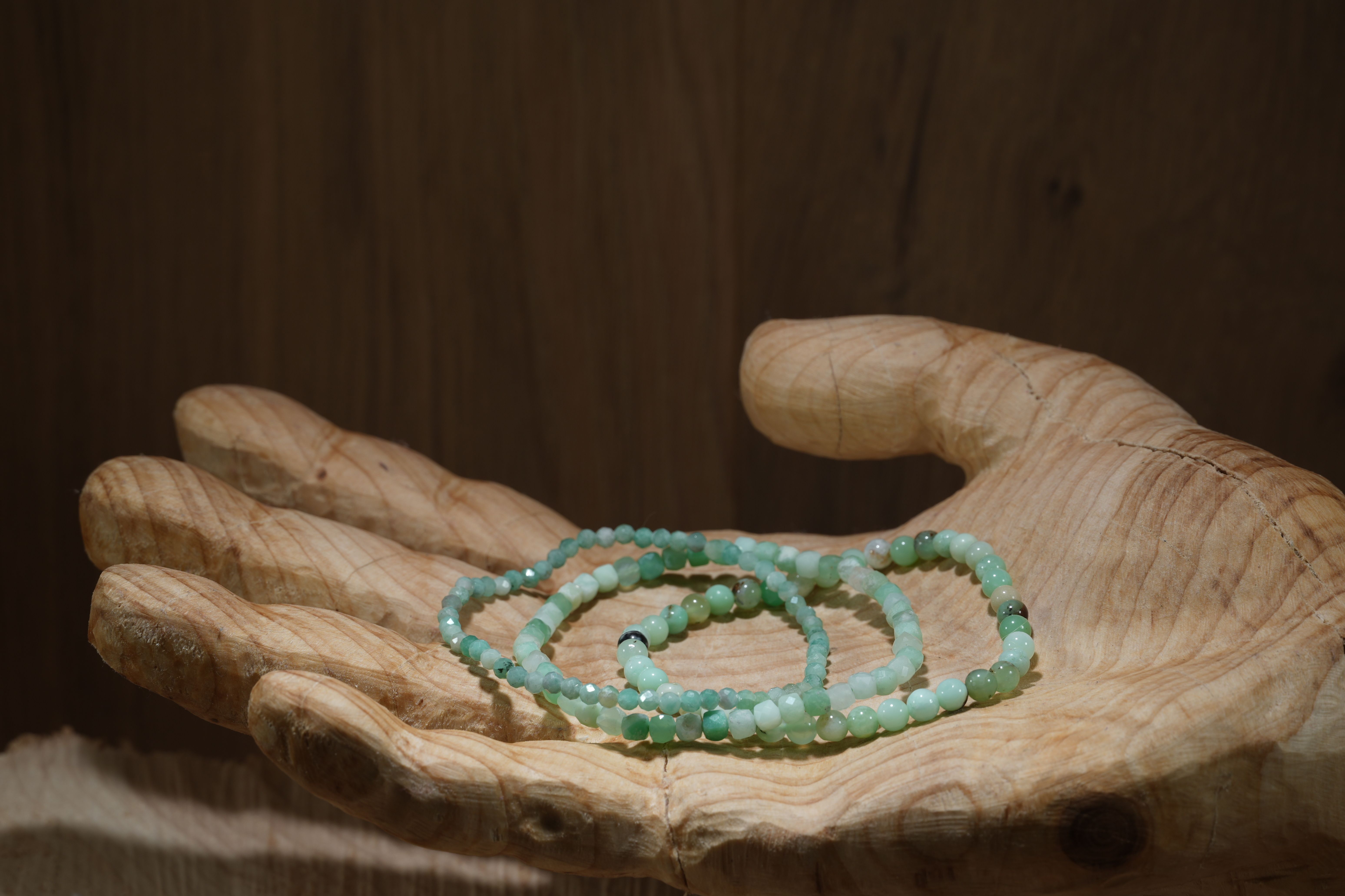 Chrysoprase, bracelets