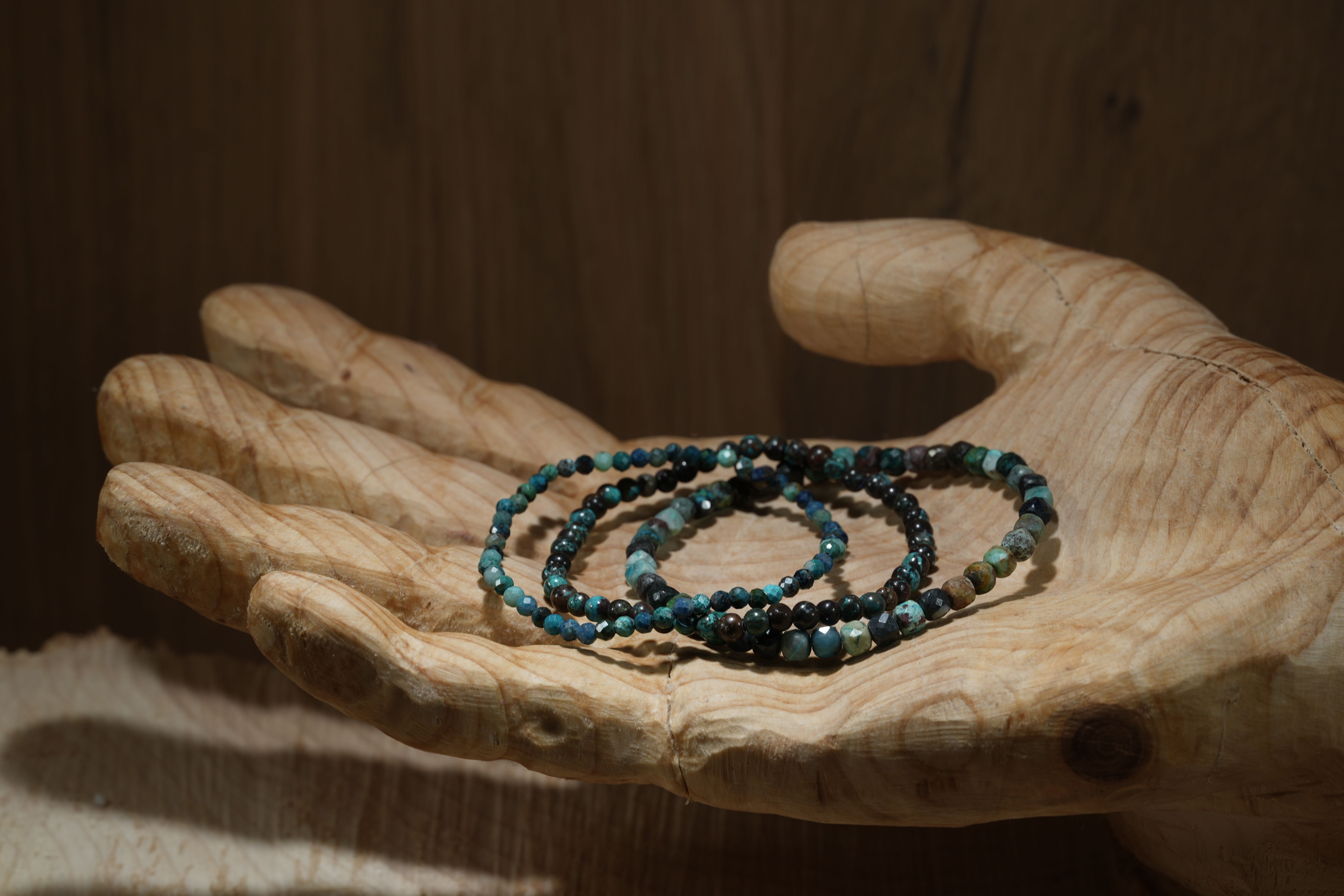 Chrysocolla, bracelets