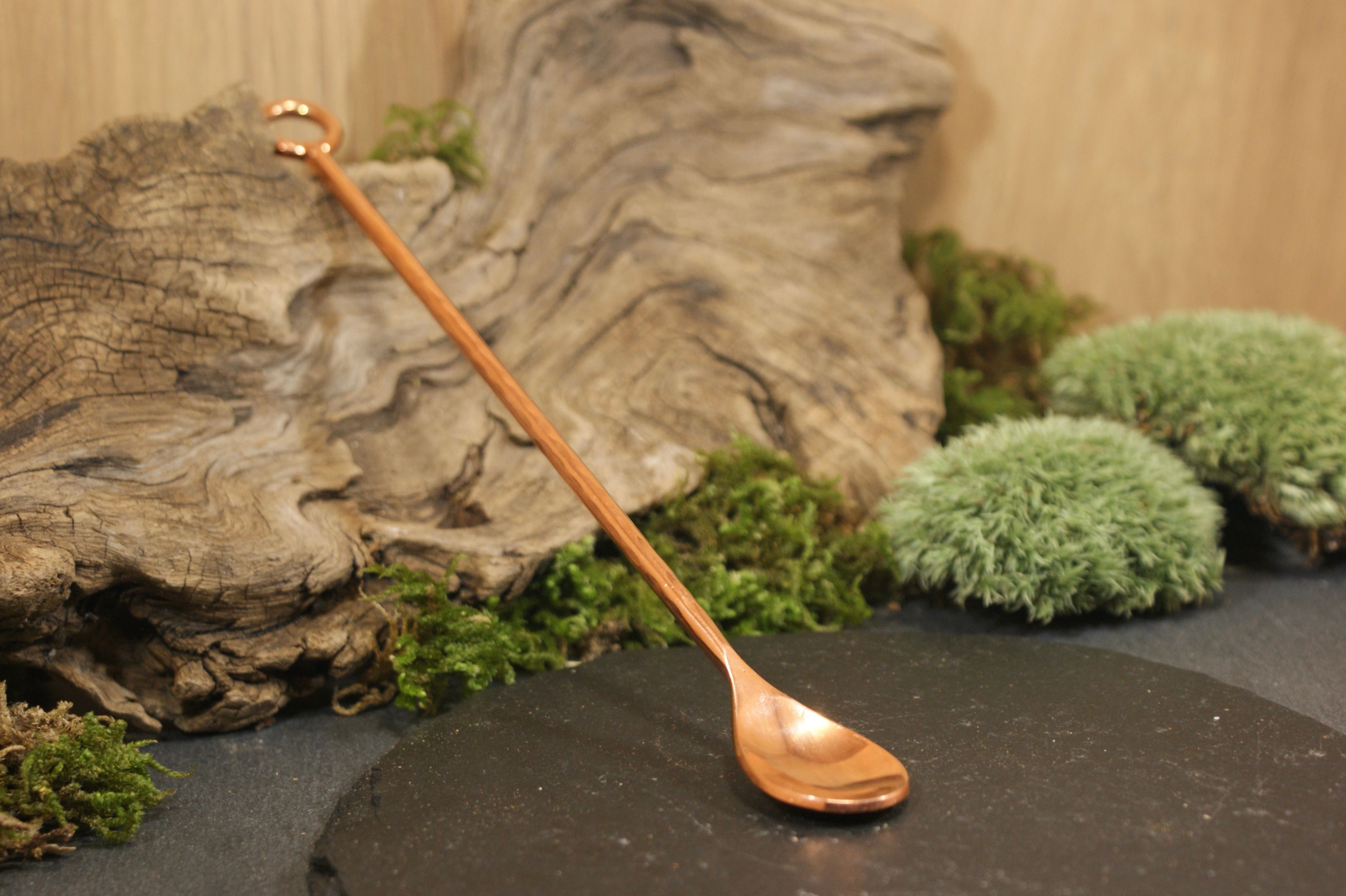 Copper spoon