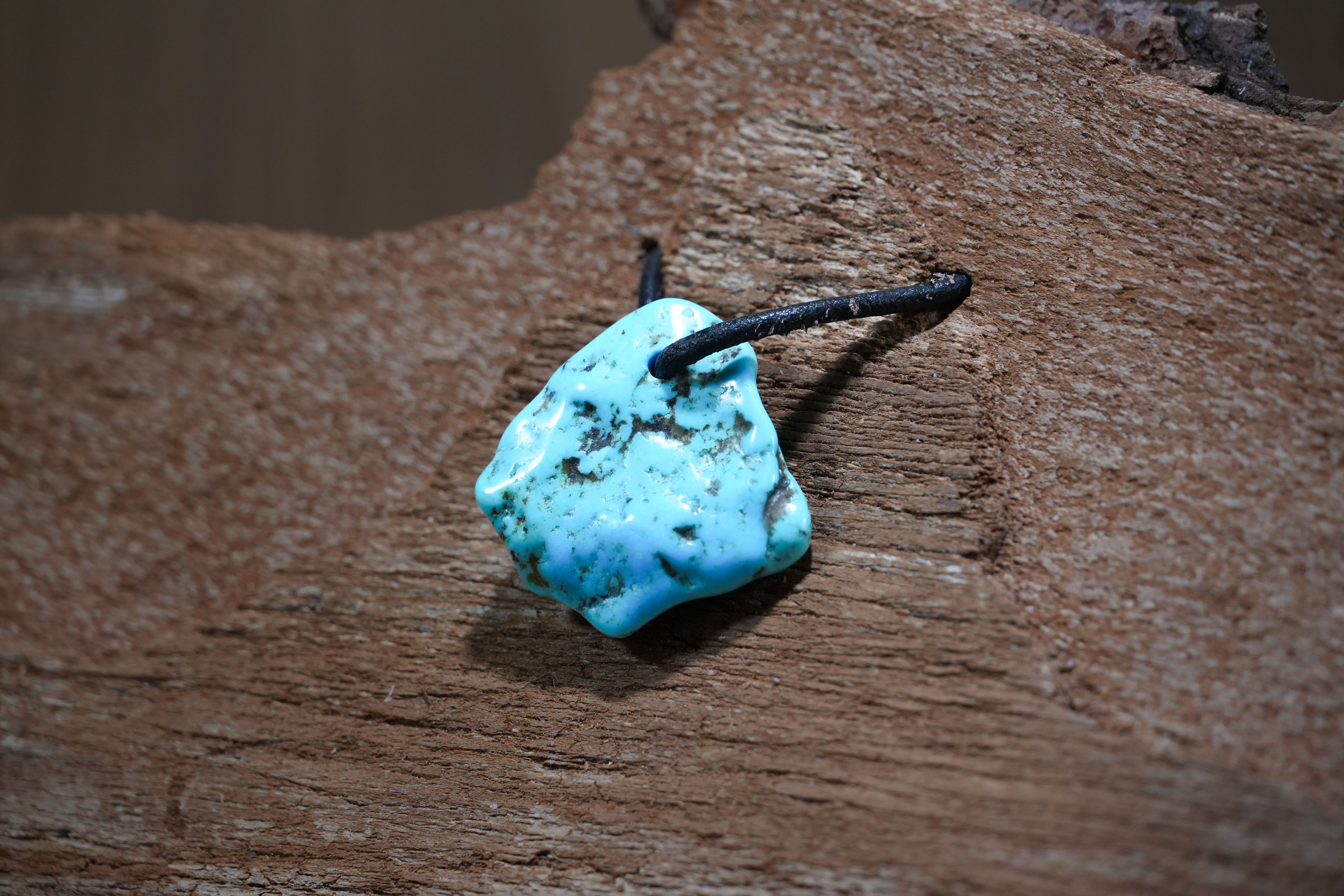 Turquoise, Drilled · No. 1, 1.3 × 3.1 cm