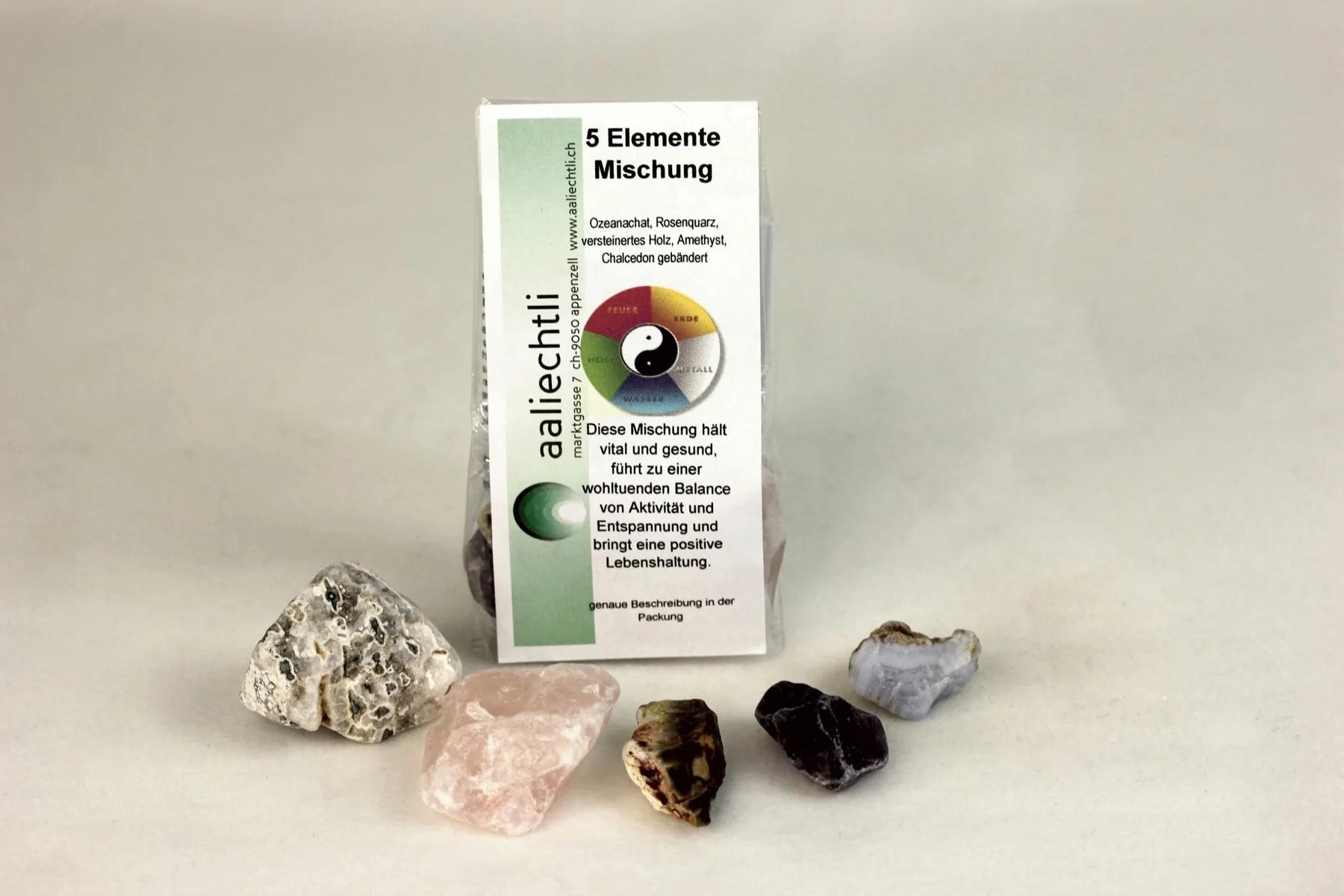 5 Elements, stones for gemstone water