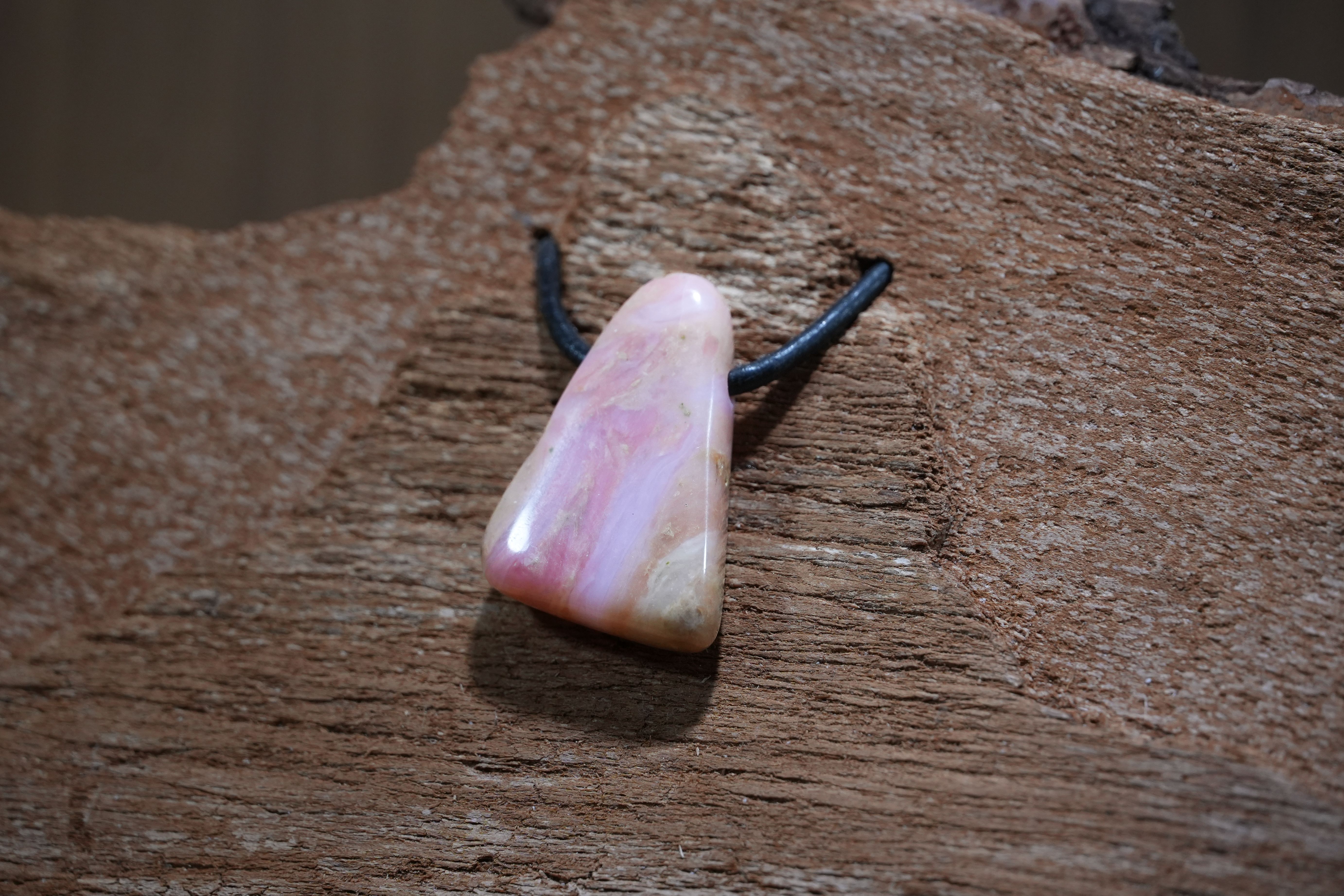 Andean opal pendant, drilled · No. 1, 2.3 × 3.2 cm