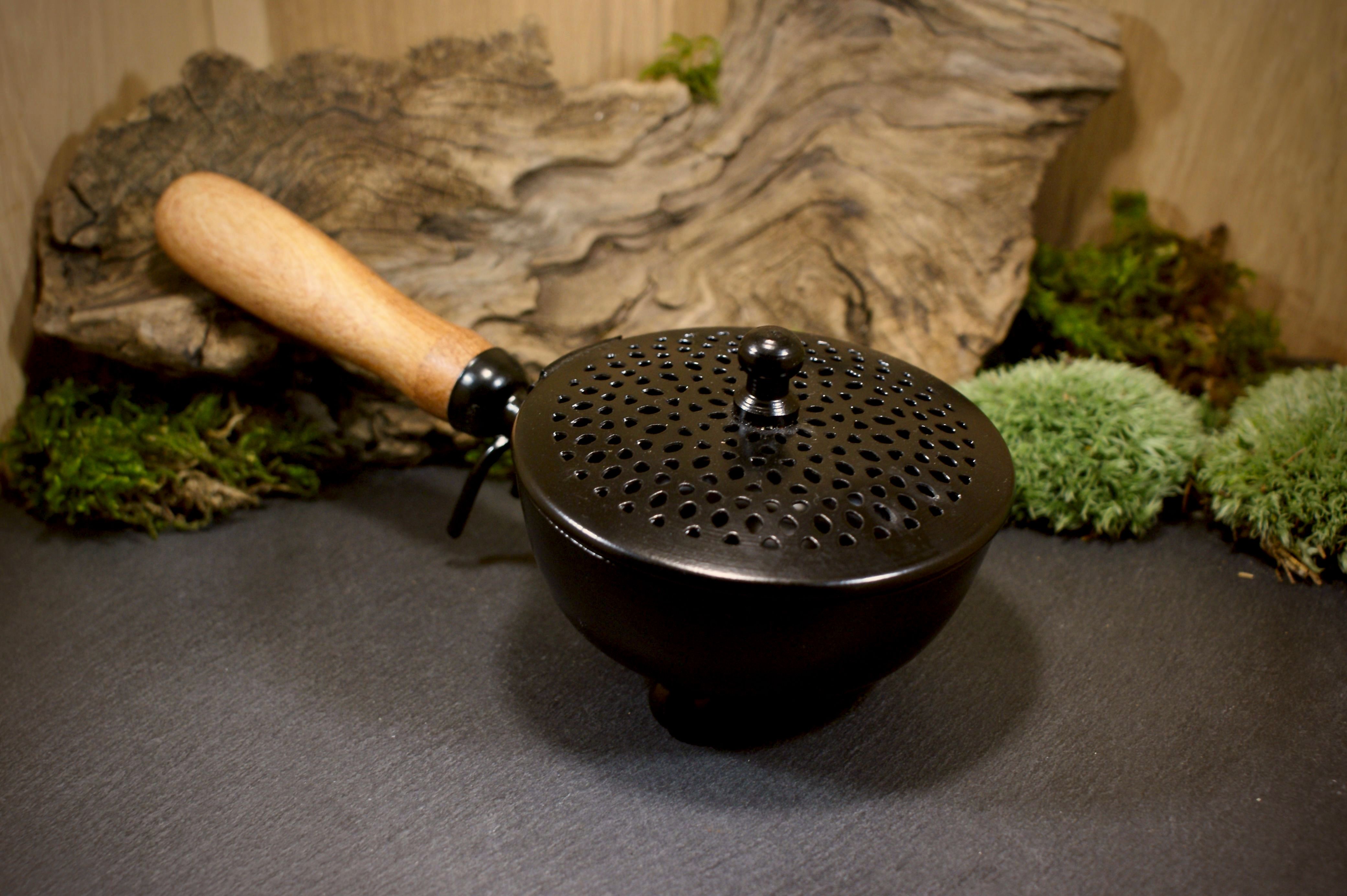 Flower incense pan