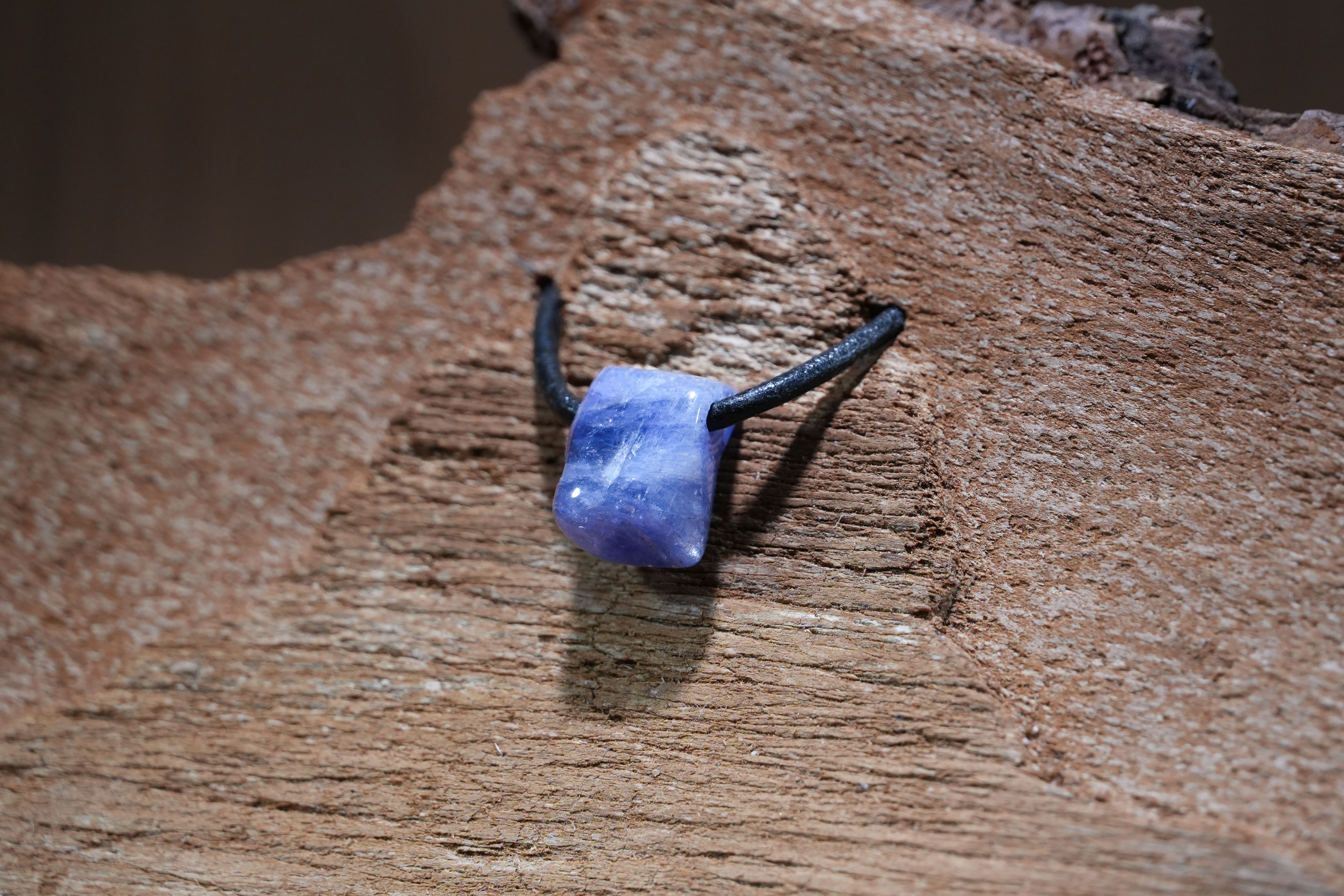 Tanzanite, Drilled · No. 1, 1.1 × 1.6 cm