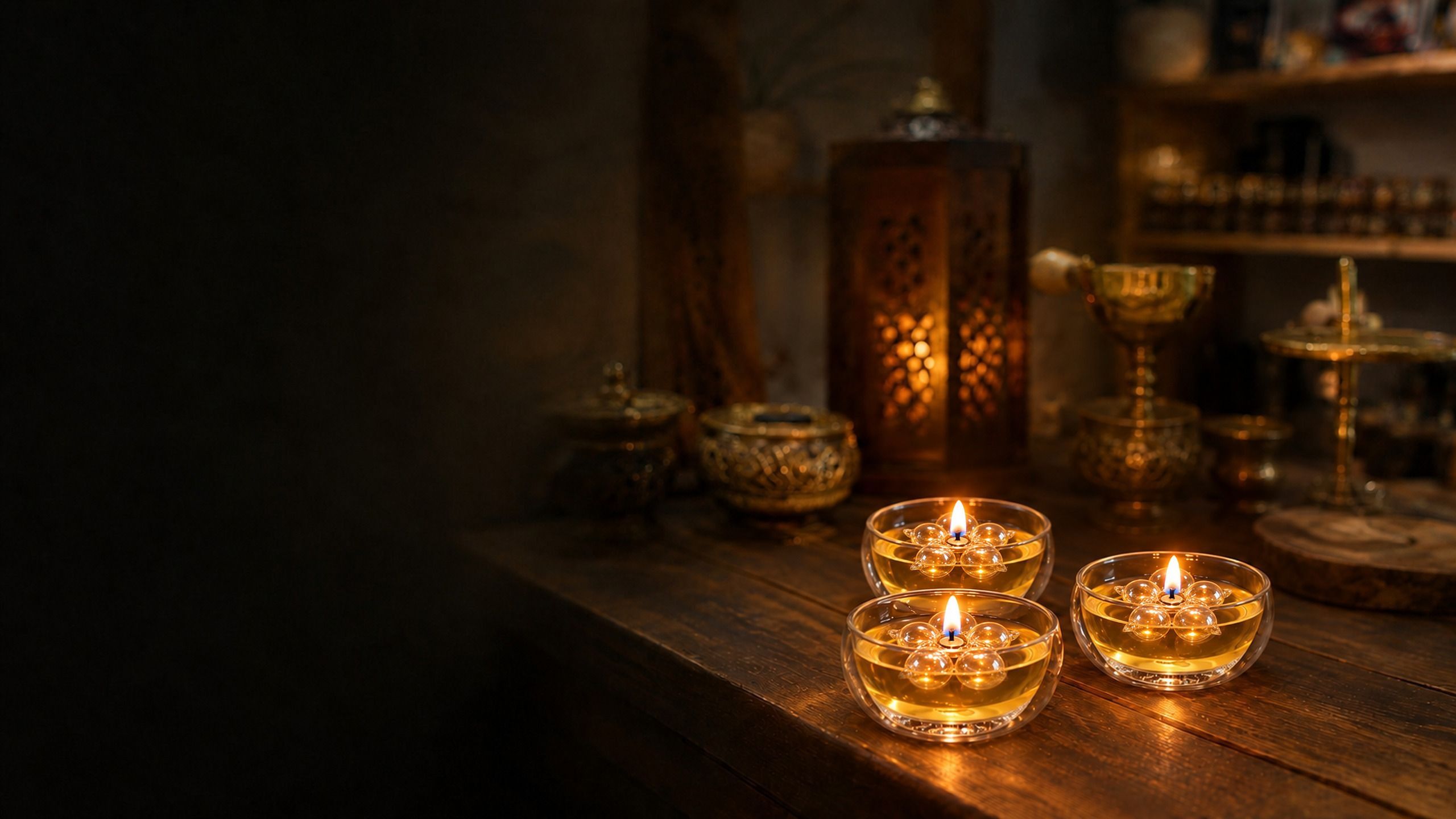 Incense vessel, light and shop atmosphere at Aaliechtli