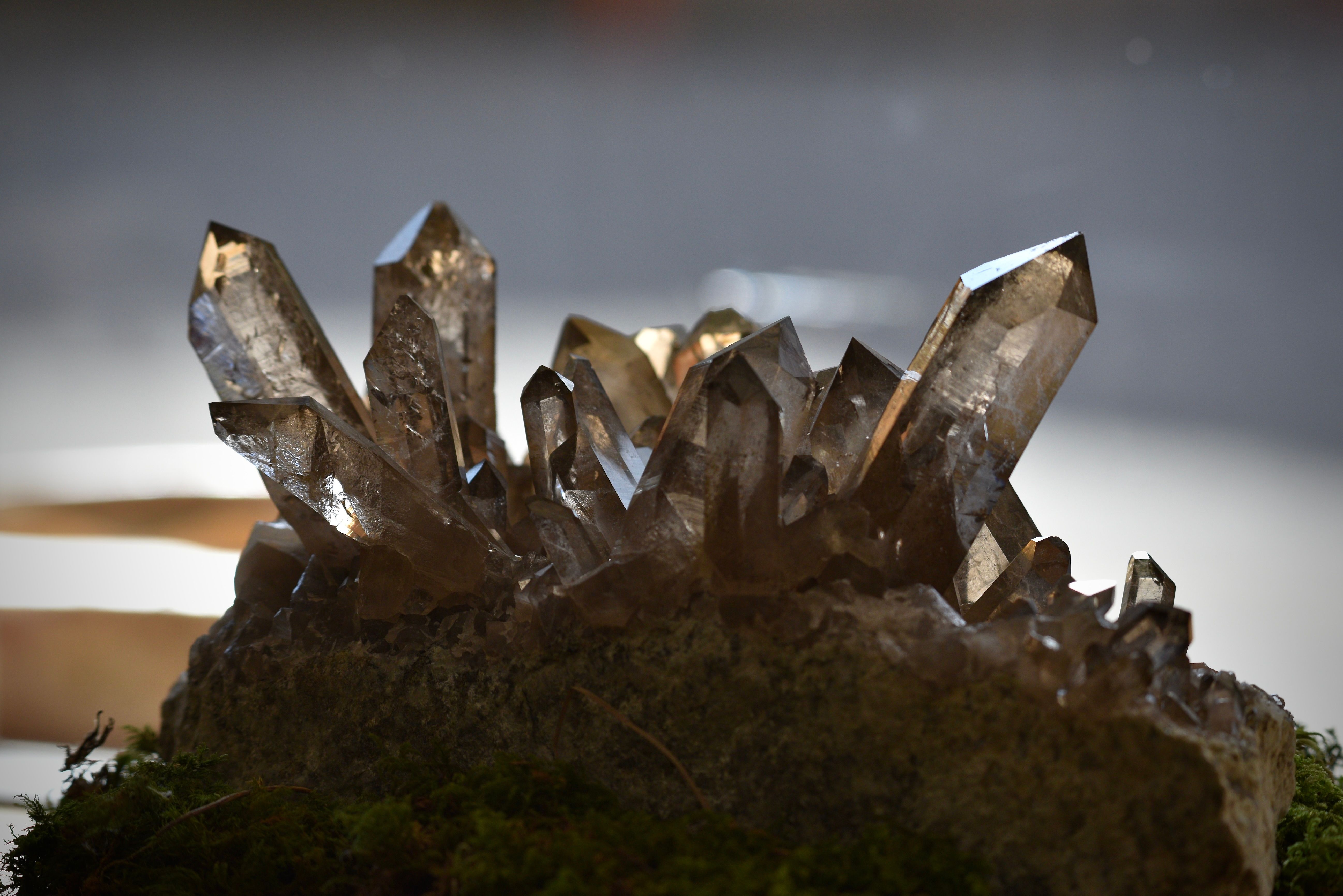 Mineral with visible inclusions