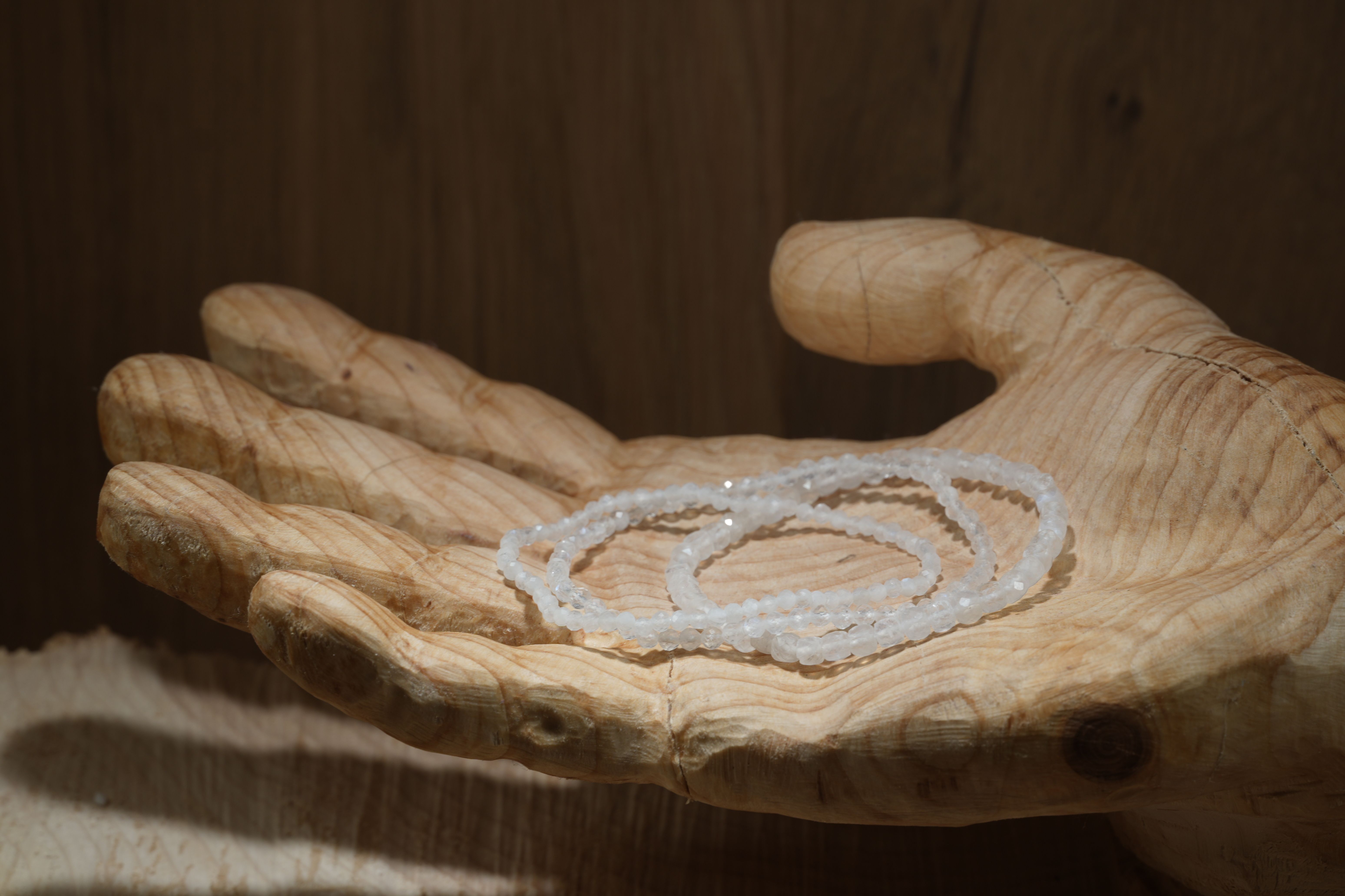 White labradorite, bracelets